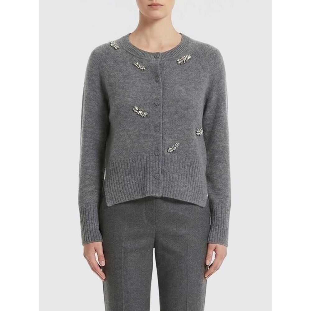 Simone Rocha Women Simone Rocha Cashmere Cardigan With Rhinestones